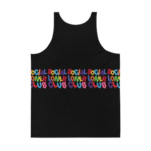 Rainbow Drip SLC Mid-Stripe Tank Top