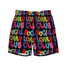 Rainbow Drip All-Over print swim trunks