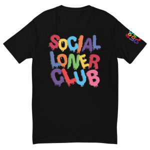 SLC RAINBOW DRIP Fitted T-shirt