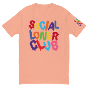 SLC RAINBOW DRIP Fitted T-shirt