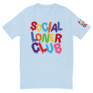 SLC RAINBOW DRIP Fitted T-shirt