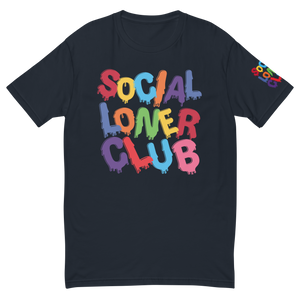 SLC RAINBOW DRIP Fitted T-shirt