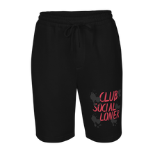 CLUB SOCIAL RED SPLATT fleece shorts