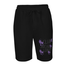 CLUB SOCIAL PURPLE SPLATT fleece shorts