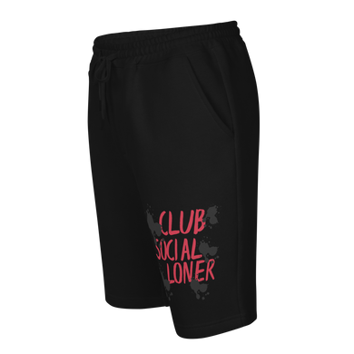 CLUB SOCIAL RED SPLATT fleece shorts