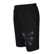 CLUB SOCIAL PURPLE SPLATT fleece shorts