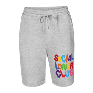 SLC RAINBOW DRIP  fleece shorts