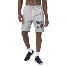 CLUB SOCIAL PURPLE SPLATT fleece shorts