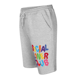 SLC RAINBOW DRIP  fleece shorts