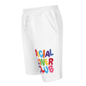 SLC RAINBOW DRIP  fleece shorts