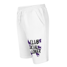 CLUB SOCIAL PURPLE SPLATT fleece shorts