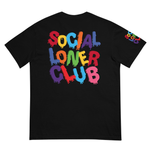 SLC RAINBOW DRIP UNISEX heavyweight T-SHIRT