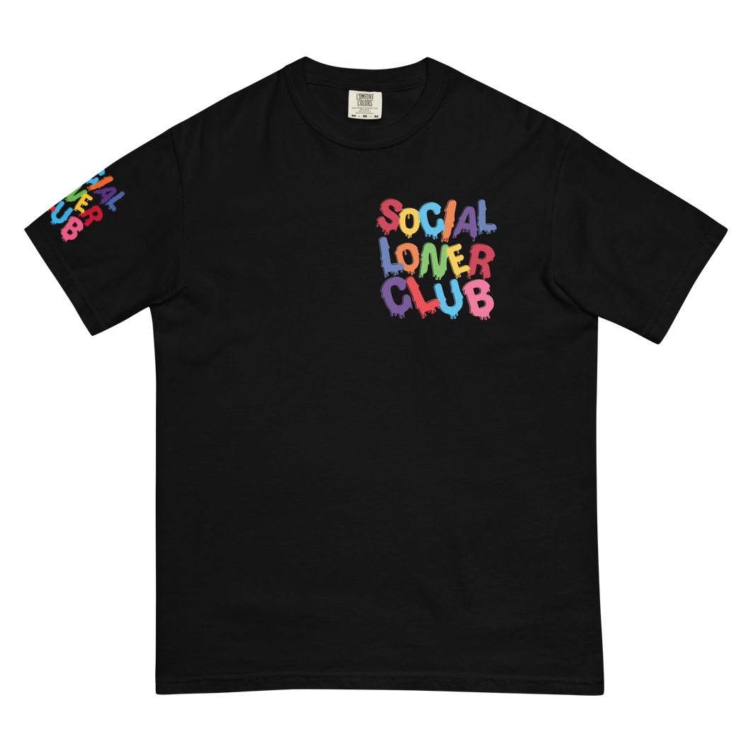 SLC RAINBOW DRIP UNISEX heavyweight T-SHIRT