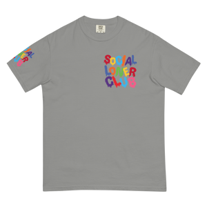 SLC RAINBOW DRIP UNISEX heavyweight T-SHIRT