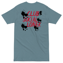 CLUB SOCIAL RED SPLATT UNISEX tee