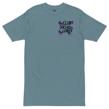 CLUB SOCIAL PURPLE SPLATT UNISEX tee