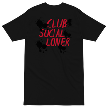 CLUB SOCIAL RED SPLATT UNISEX tee