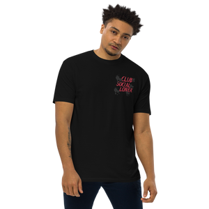 CLUB SOCIAL RED SPLATT UNISEX tee