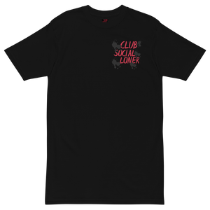 CLUB SOCIAL RED SPLATT UNISEX tee