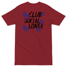 CLUB SOCIAL PURPLE SPLATT UNISEX tee