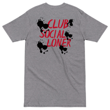 CLUB SOCIAL RED SPLATT UNISEX tee