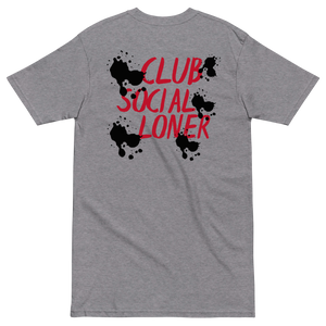 CLUB SOCIAL RED SPLATT UNISEX tee