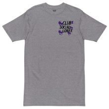 CLUB SOCIAL PURPLE SPLATT UNISEX tee