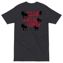 CLUB SOCIAL RED SPLATT UNISEX tee