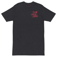 CLUB SOCIAL RED SPLATT UNISEX tee