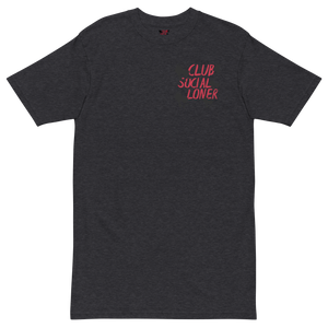 CLUB SOCIAL RED SPLATT UNISEX tee