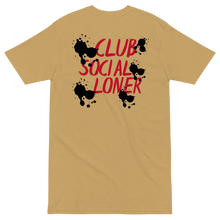 CLUB SOCIAL RED SPLATT UNISEX tee