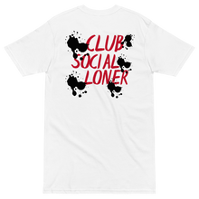 CLUB SOCIAL RED SPLATT UNISEX tee