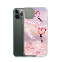 Social Life Clouds Pink iPhone Case