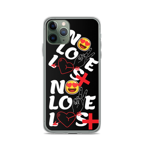 No Love Lost Black iPhone Case