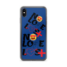 No Love Lost Blue iPhone Case