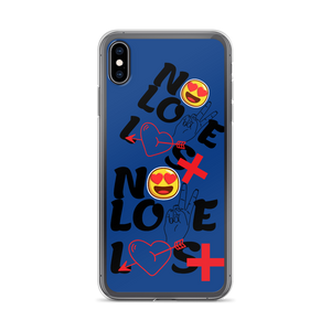 No Love Lost Blue iPhone Case