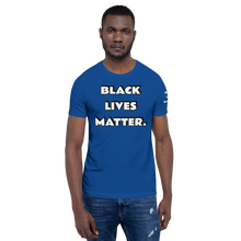 BLM (white font) Short-Sleeve Unisex T-Shirt