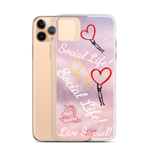 Social Life Clouds Pink iPhone Case