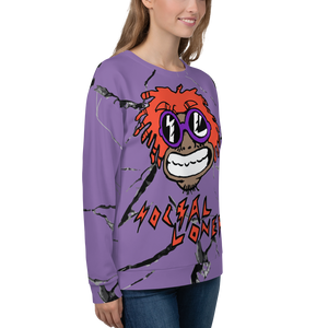 Mumble Rap Purple Marble Unisex Sweatshirt