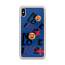No Love Lost Blue iPhone Case