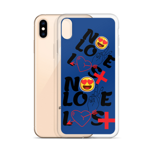 No Love Lost Blue iPhone Case
