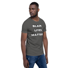 BLM (white font) Short-Sleeve Unisex T-Shirt