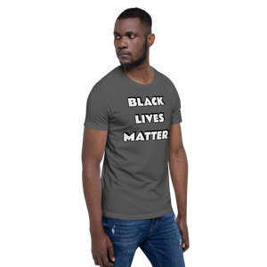 BLM (white font) Short-Sleeve Unisex T-Shirt