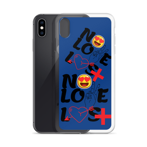 No Love Lost Blue iPhone Case