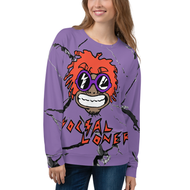 Mumble Rap Purple Marble Unisex Sweatshirt