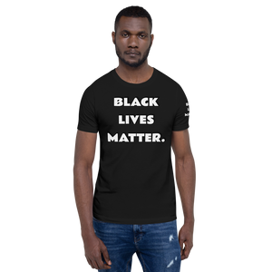 BLM (white font) Short-Sleeve Unisex T-Shirt