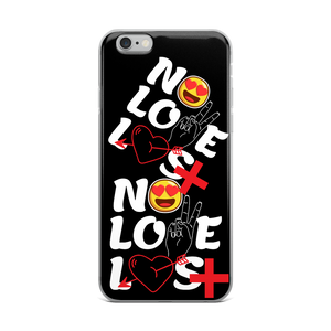 No Love Lost Black iPhone Case