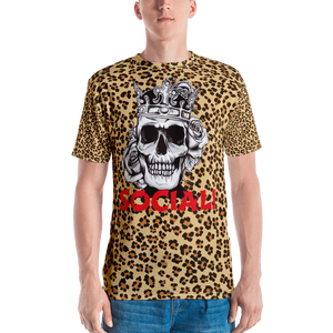 Crown Holder Leopard All - Over Men's T-shirt