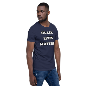 BLM (white font) Short-Sleeve Unisex T-Shirt