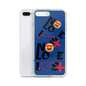 No Love Lost Blue iPhone Case